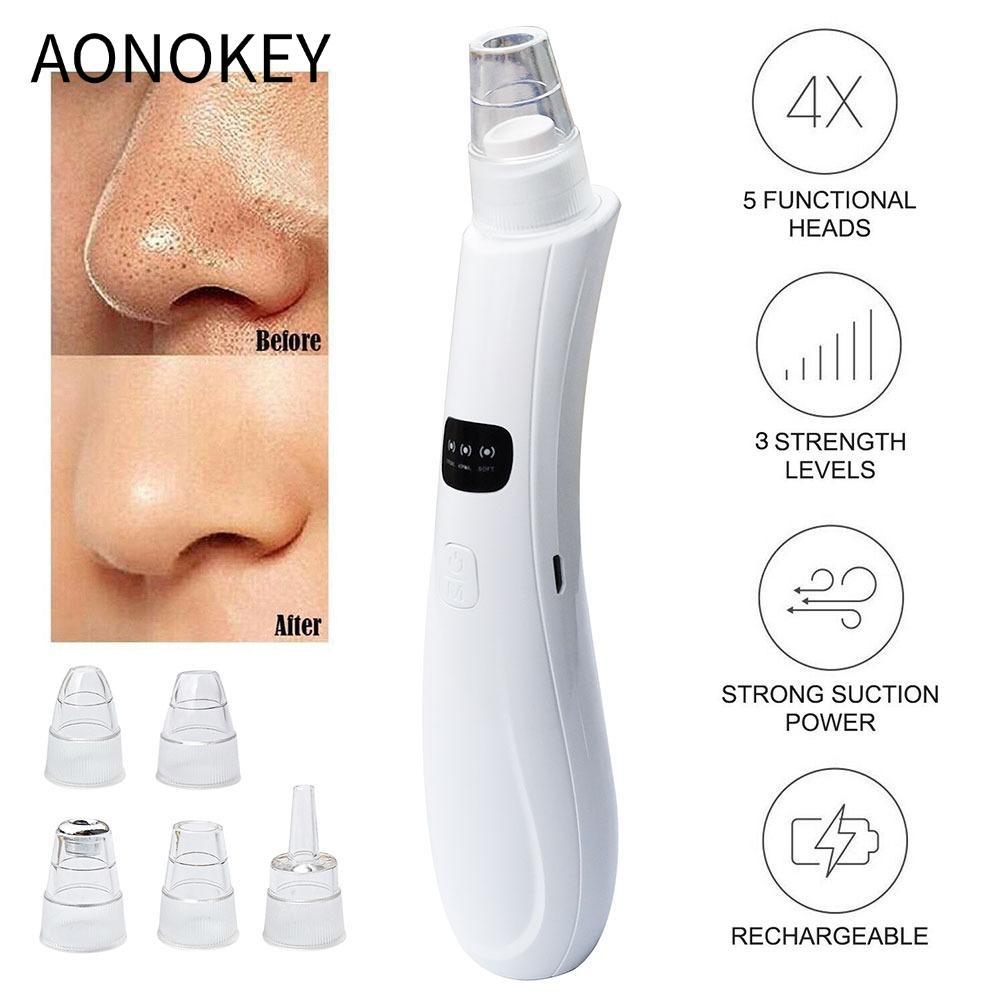 Máy hút lỗ chân lông AONOKEY, Loại bỏ da chết 3 chế độ hút Loại bỏ mụn đầu đen bằng điện, Làm sạch d