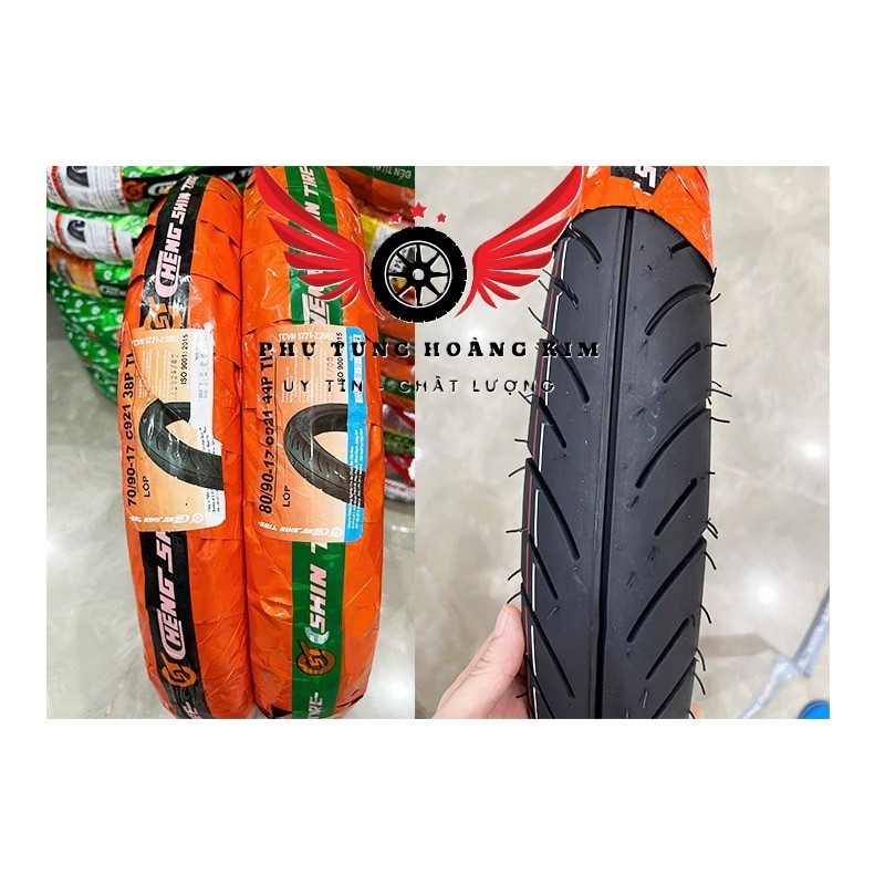 Cặp vỏ xe CHENGSHIN không ruột 70/90-17+80/90-17 cho Wave Rsx, Future, Sirius, Jupiter.. Ship hoả tố