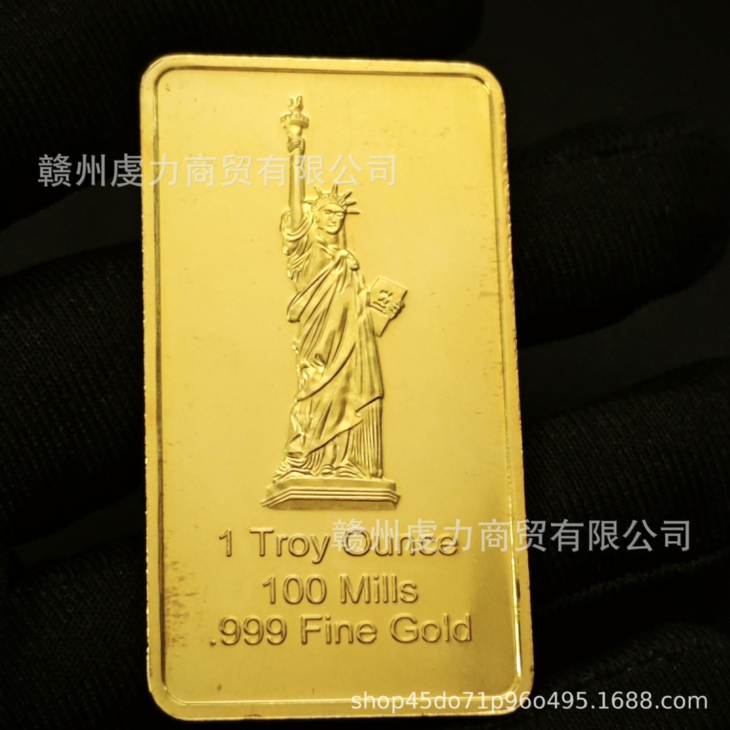 Đại bàng vàng vuông Đồng xu kỷ niệm Tượng Mỹ Tự do Đồng xu kỷ niệm Đồng xu vuông Đại bàng vàng Đồng 