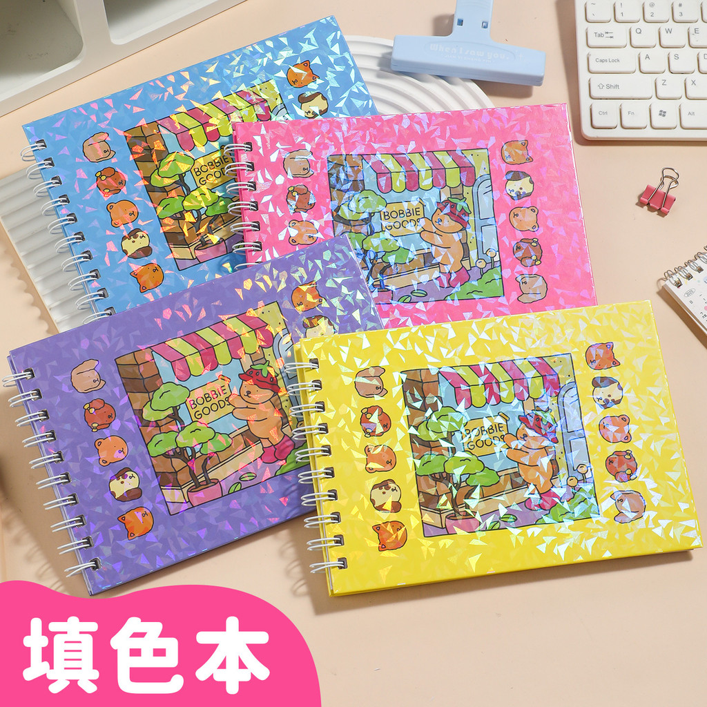 「🔥Mẫu hàng hot」Tô Màu 50 Tờ A5 Trẻ Em Sách Tô Màu BOBBIE GOODS Hoạt Hình Graffiti Phong Cách Mới Tô 