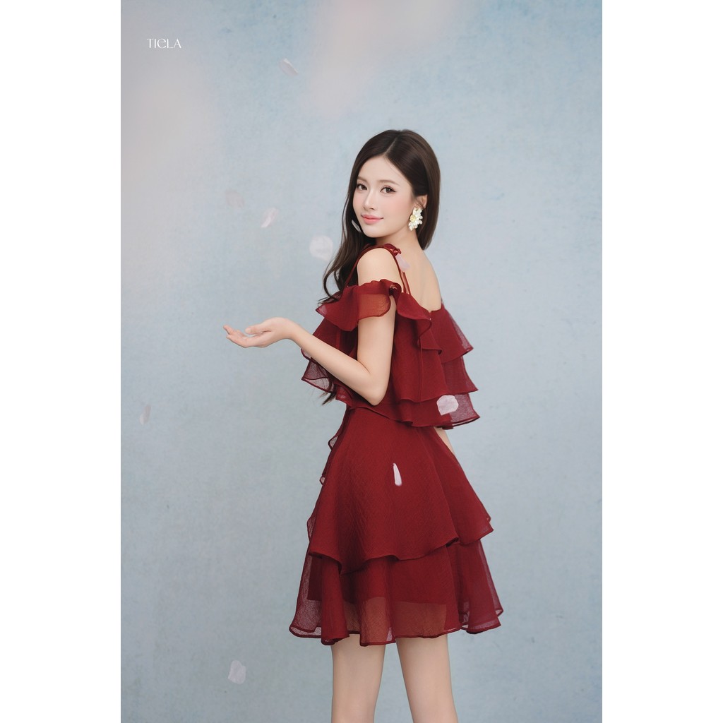 TIELA Đầm váy tơ bèo ngắn - Velvet Dress | BigBuy360 - bigbuy360.vn