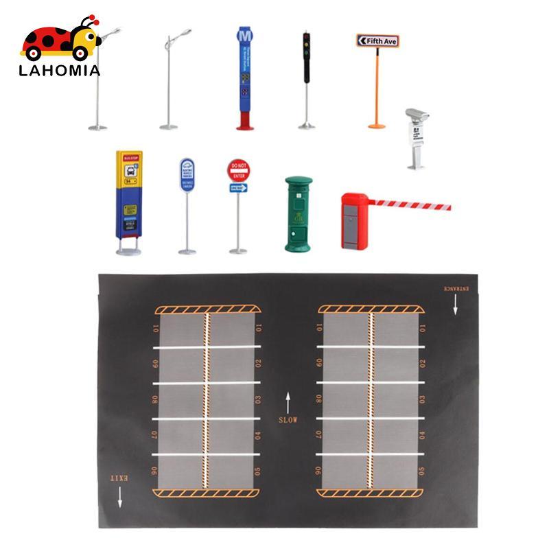 1: 64 Bãi đậu xe lớn Thảm mô hình ô tô Diecast Garage Mô hình ô tô thu nhỏ Hiển thị