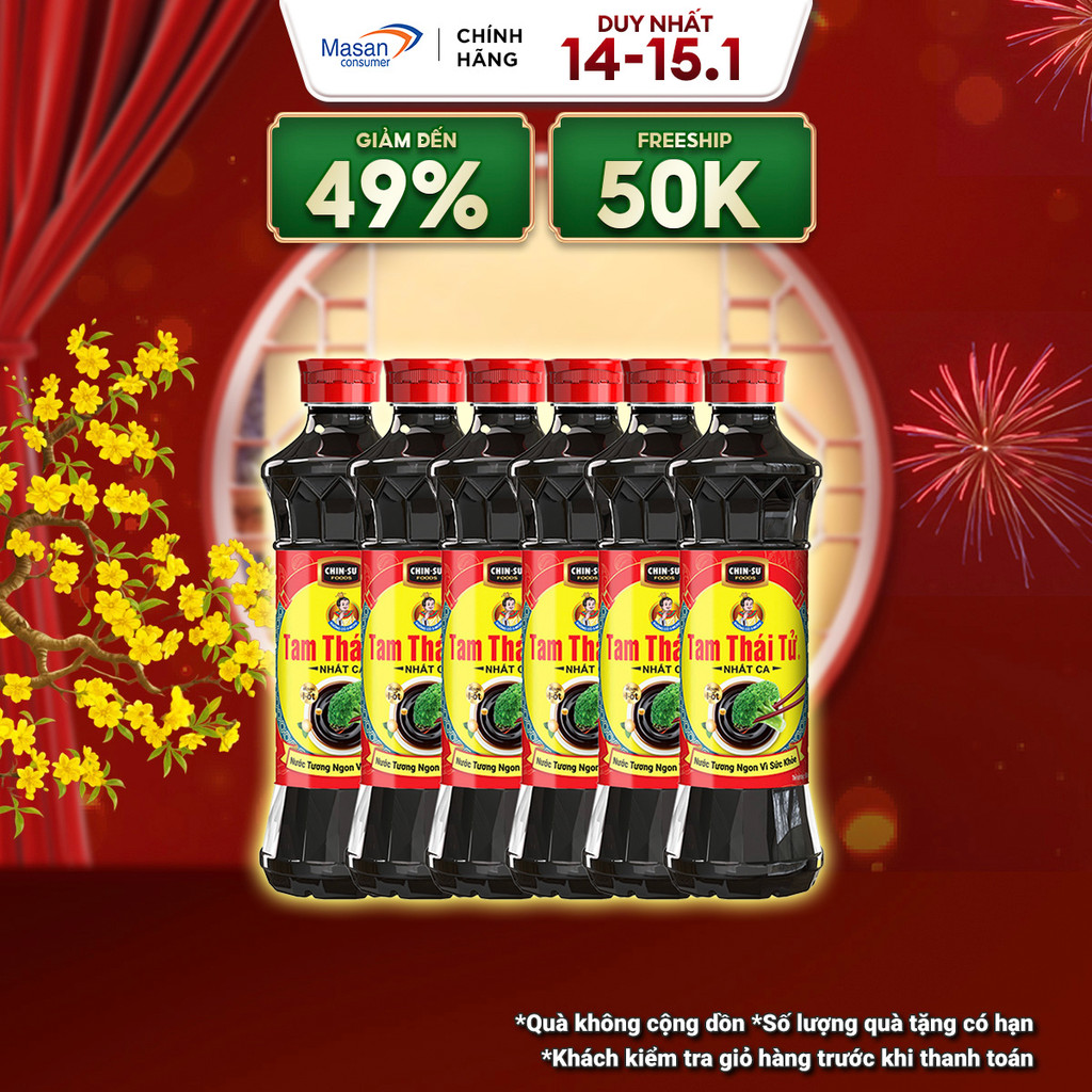 Combo 6 Nước Tương Tam Thái Tử Nhất Ca 650ml