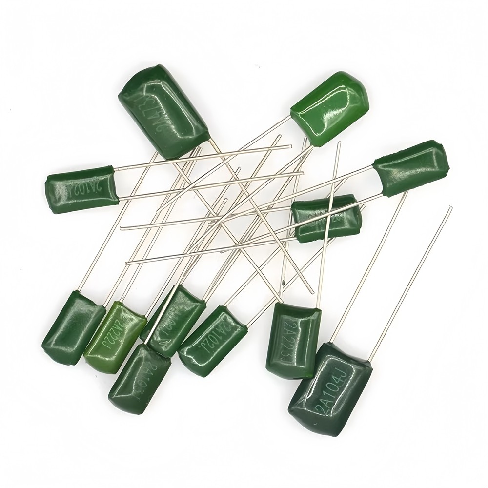 Bộ 50 100V Polyester Phim Tụ Điện 1NF 2.2NF 4.7NF 10NF 47NF 150NF 2A331 2A102 2A222 2A103 2A472 2A51