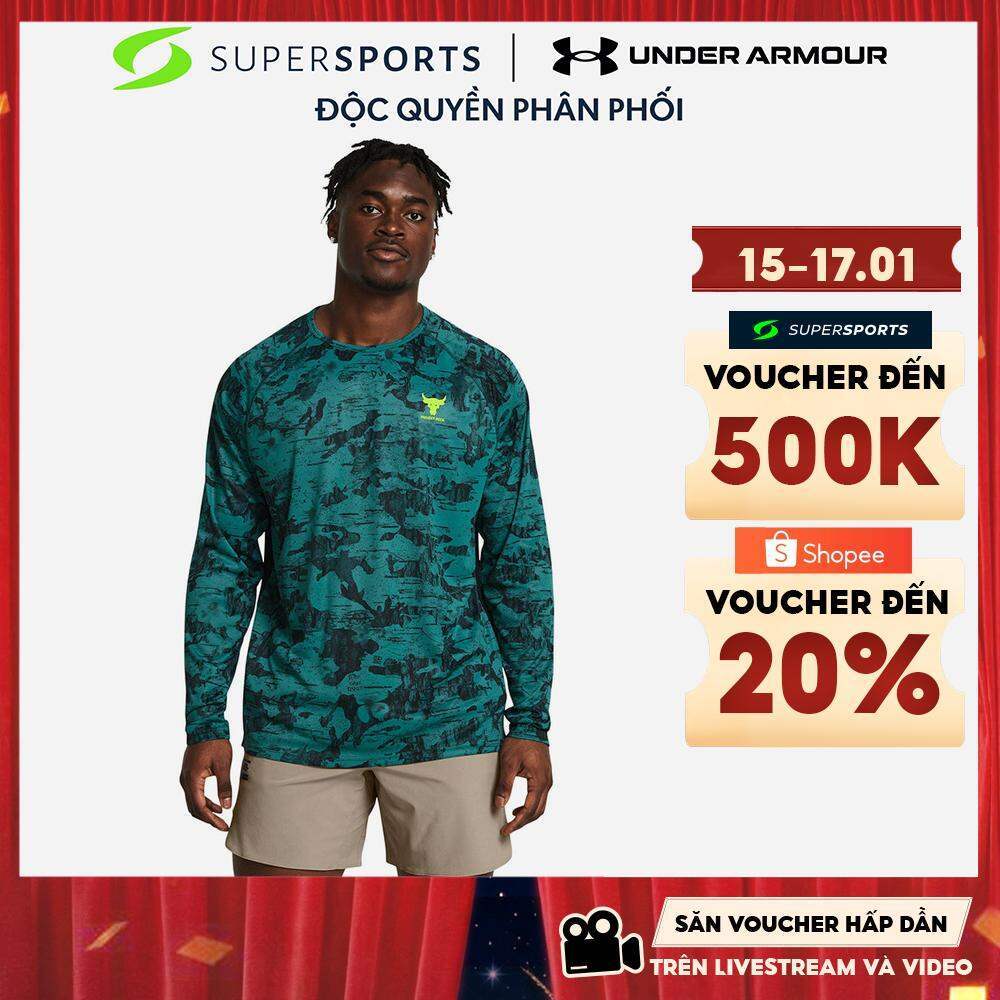 Áo Thun Nam Under Armour Project Rock Isochill - Xanh Dương  - 1383218-449