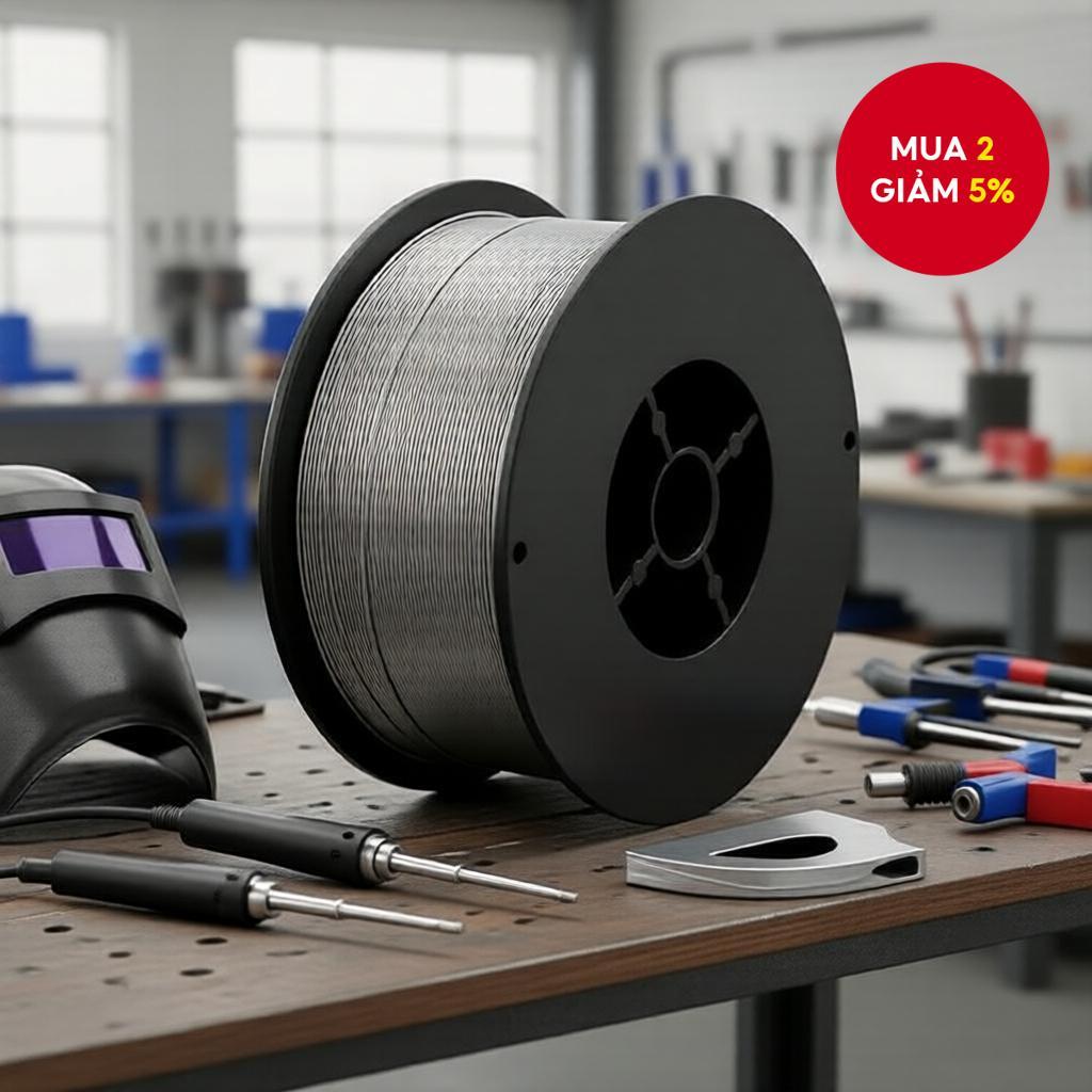 Dây hàn lõi thuốc không dùng khí E71T-GS 1kg cho máy hàn inox
