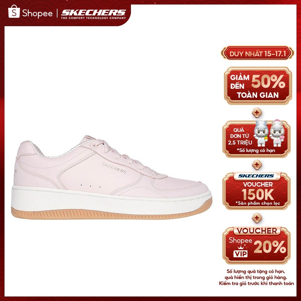 Giày Thể Thao Nữ Skechers Court Classics Sport Court 2.0 Core Essential - 185160-PNK Air-Cooled Memo