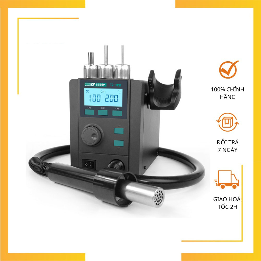 Máy khò Quick 859D+ Chính Hãng Tem Vàng Bảo Hành 12 Tháng