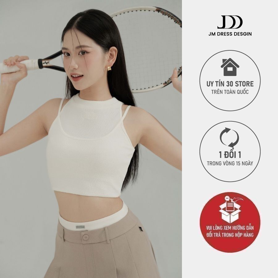 Áo sát nách cách điệu 2T14.2402W JM Dress Design