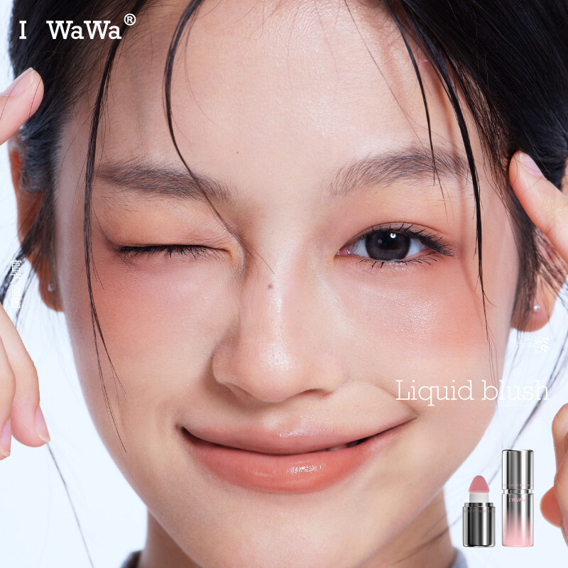 IWAWA Fluid Blush Boom Tender Good Complexion Clear And Contouring Natural Hydrat hóa Da kem lâu trô