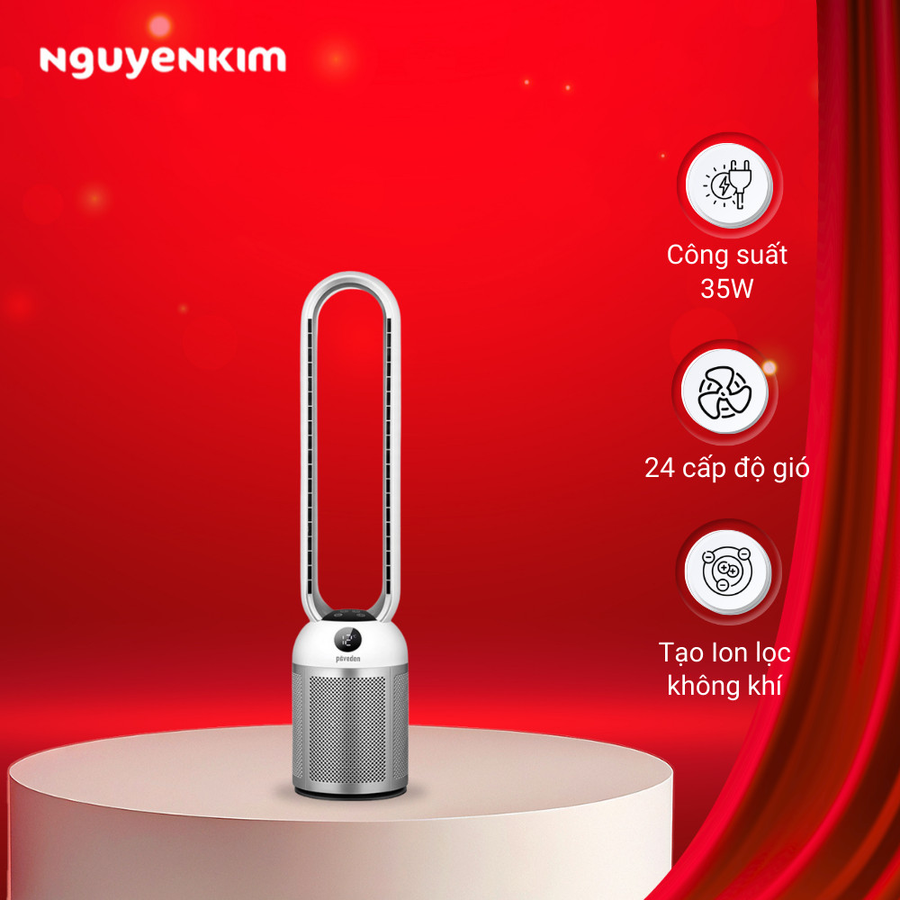 Quạt không cánh Paveden PBF-307S-DC - Hàng chính hãng