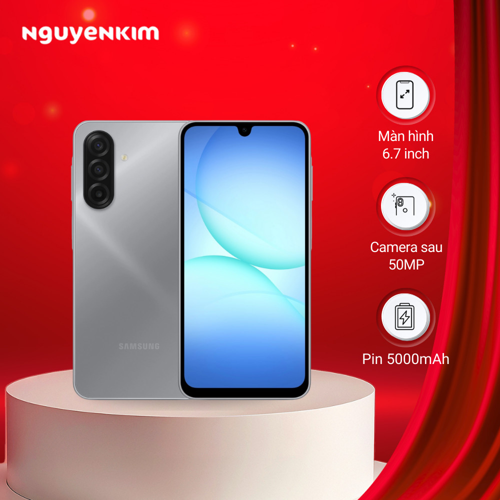 [Mới 2025] Điện thoại Samsung Galaxy A17 4G (8GB/128GB) Xám