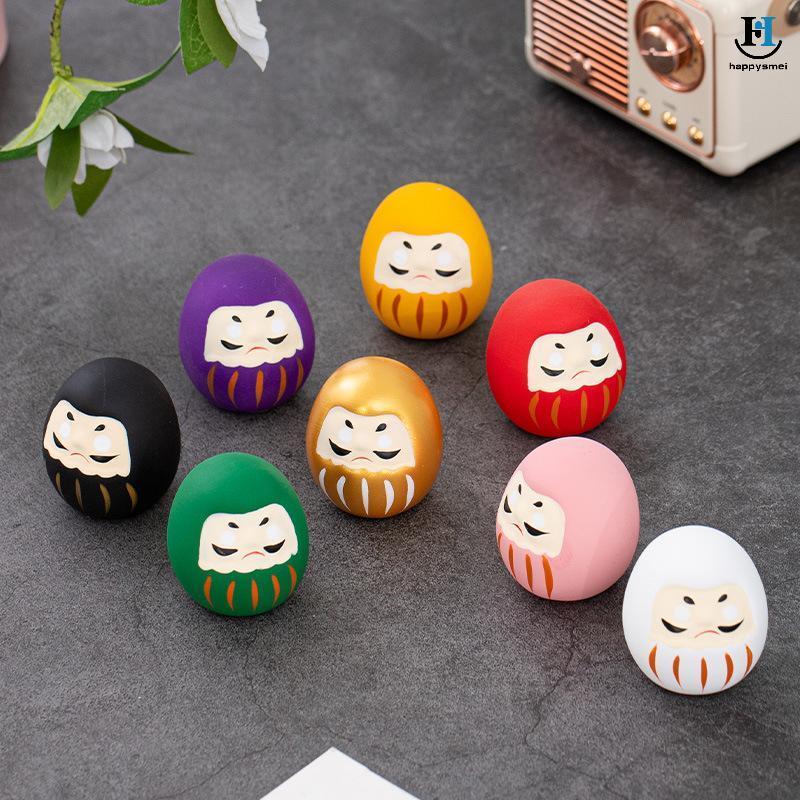 [GA] Tượng Daruma gốm Nhật Bản Daruma Tumbler Thủ công Luy Fortune Trang trí Phong cảnh Búp bê Darum