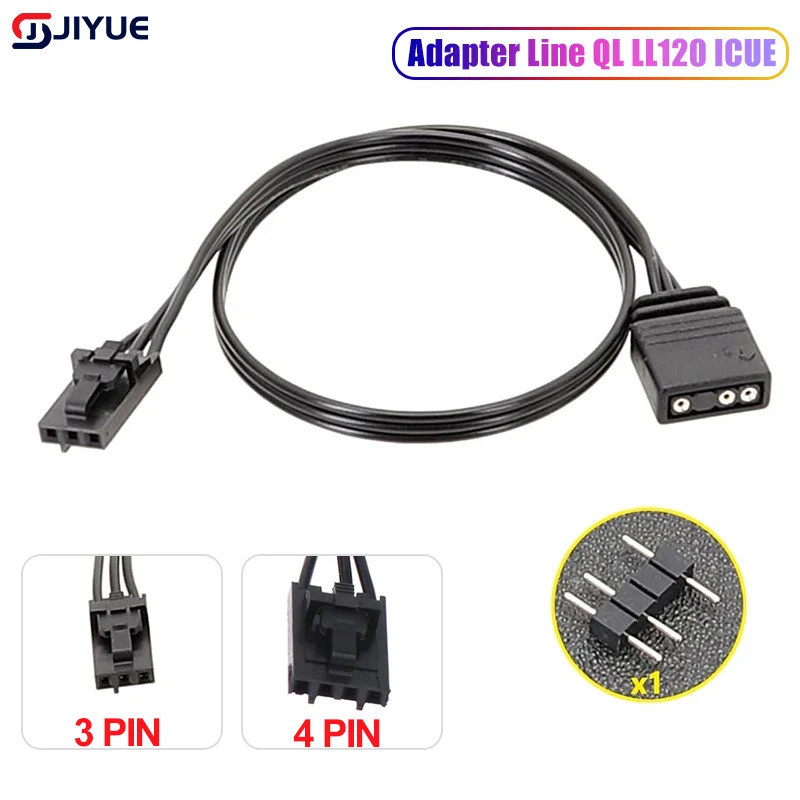 Cáp Chuyển Đổi Cho Corsair RGB Sang Tiêu Chuẩn ARGB 4Pin 3Pin Adapter Kết Nối Cướp Biển Tàu Bộ Điều 