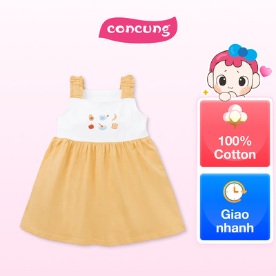 Đầm bé gái Animo Easy LU0825069 (2Y,Kem-vàng,TT01)