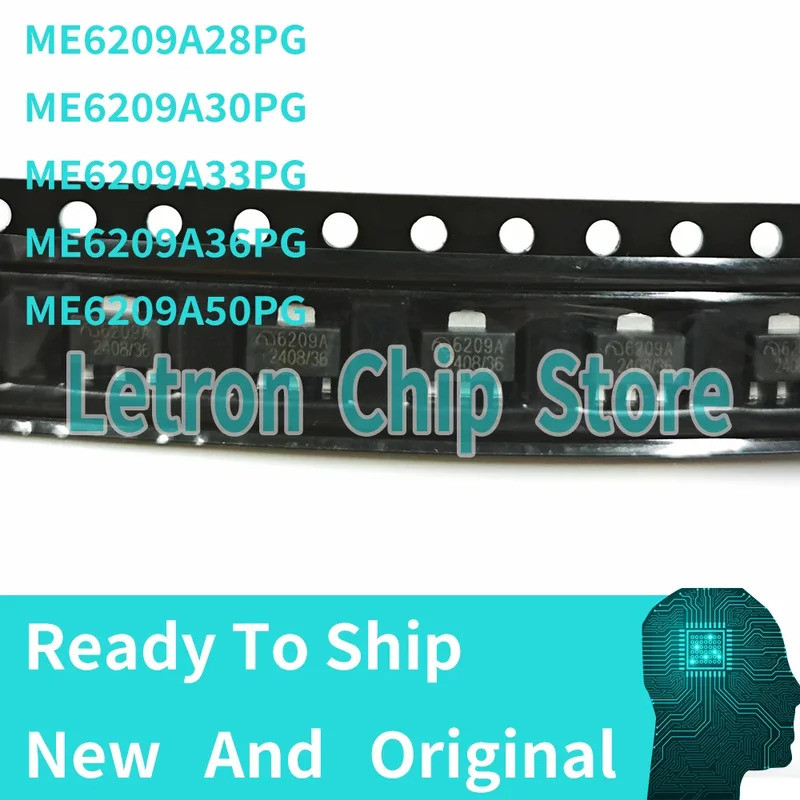 5 CÁI ME6209A28PG ME6209A3P0G ME6209A33PG ME6209A36PG ME6209A50PG SOT89 6209A-33 6209A 3.3V SOT89 Ch