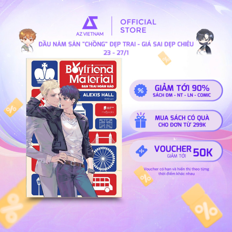 Sách - Boyfriend Material - Bạn Trai Hoàn Hảo