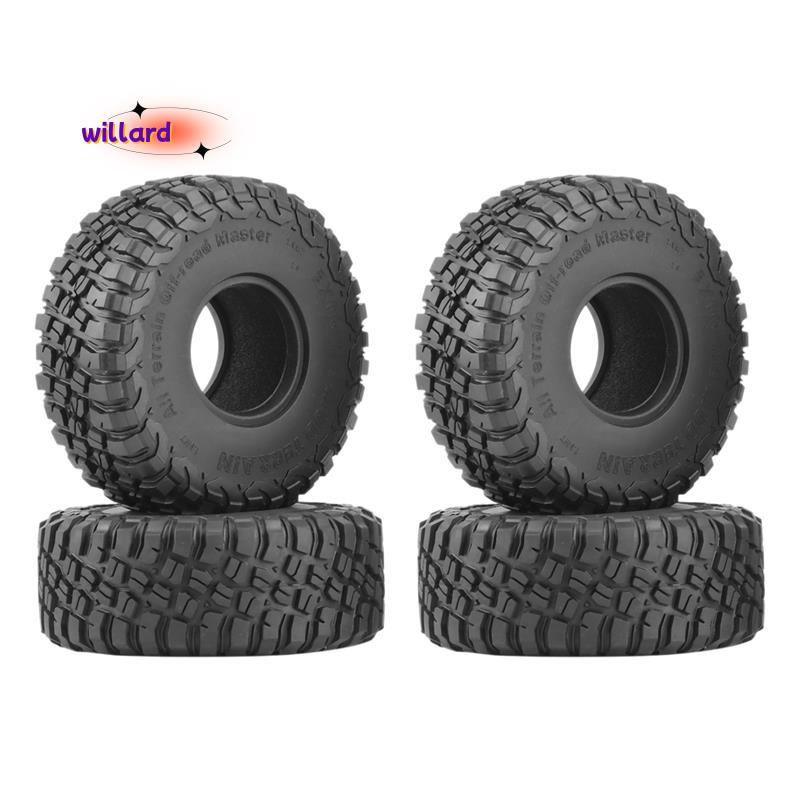 4 120MM 1.9 Lốp Cao Su Lốp Bánh Xe Cho 1 / 10 RC Xe Bánh Xích SCX10 90046 AXI03007 TRX4 D90 CC01