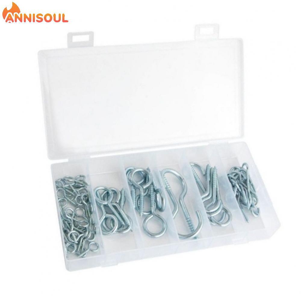 [NISO]Stainless Screw Hook 304 Stainless Steel Assorted Pack Easy Installation