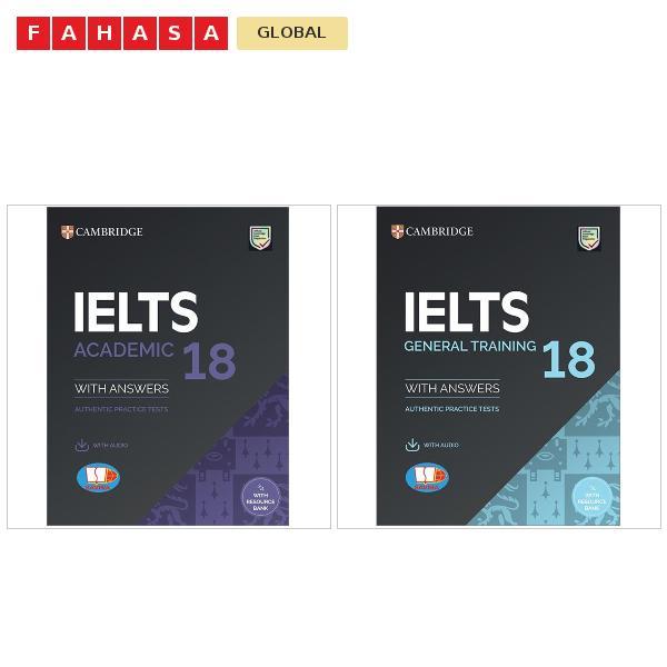 Sách Cambridge IELTS 18 Academic, General Training - With Answer + Audio (Kèm Audio)