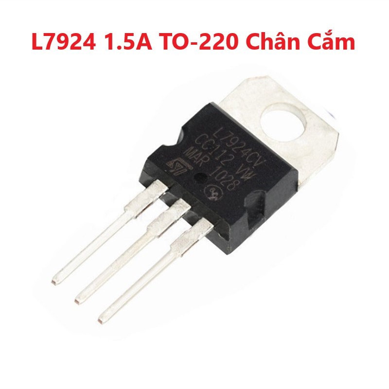 COMBO 3 CONIC Ổn Áp Nguồn 24V 7924 L7924 L7924CV LM7924 7924CV 1.5A TO-200 Chân Cắm