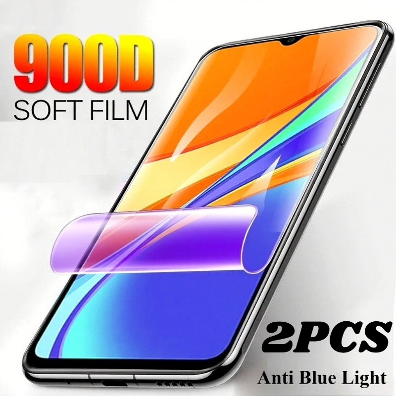 2 Bộ Phim Hydrogel Mềm Chống Ánh Sáng Xanh Cho Oukitel C7 C6 C5 C3 C2 Chống Gián Điệp Riêng Tư Và Bả