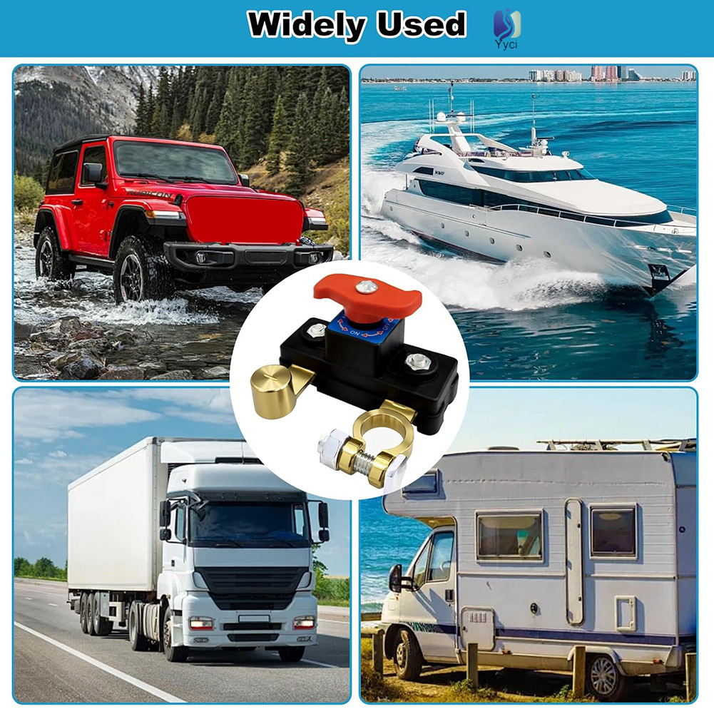 Marine RV Battery Master Kill Switch 12V 48V Ngăn ngừa sự cố tràn pin, kéo dài tuổi thọ pin đáng kể.