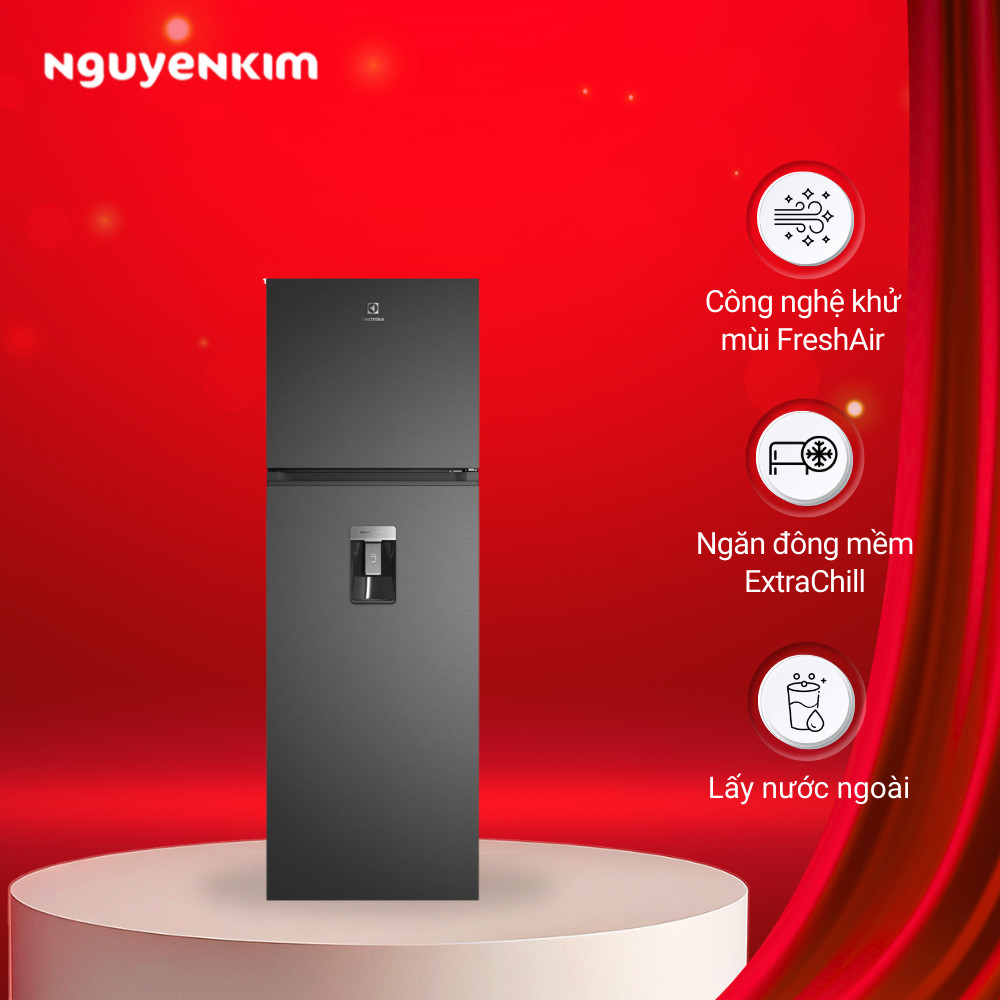 Tủ lạnh Electrolux Inverter 341 lít ETM3440L-B