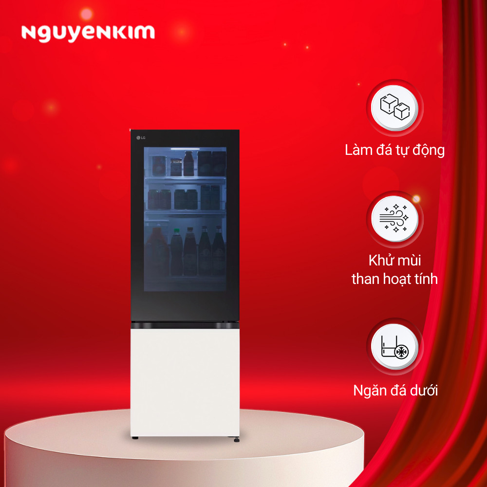 Tủ lạnh LG Inverter InstaView 340 lít LBB33BGMAI