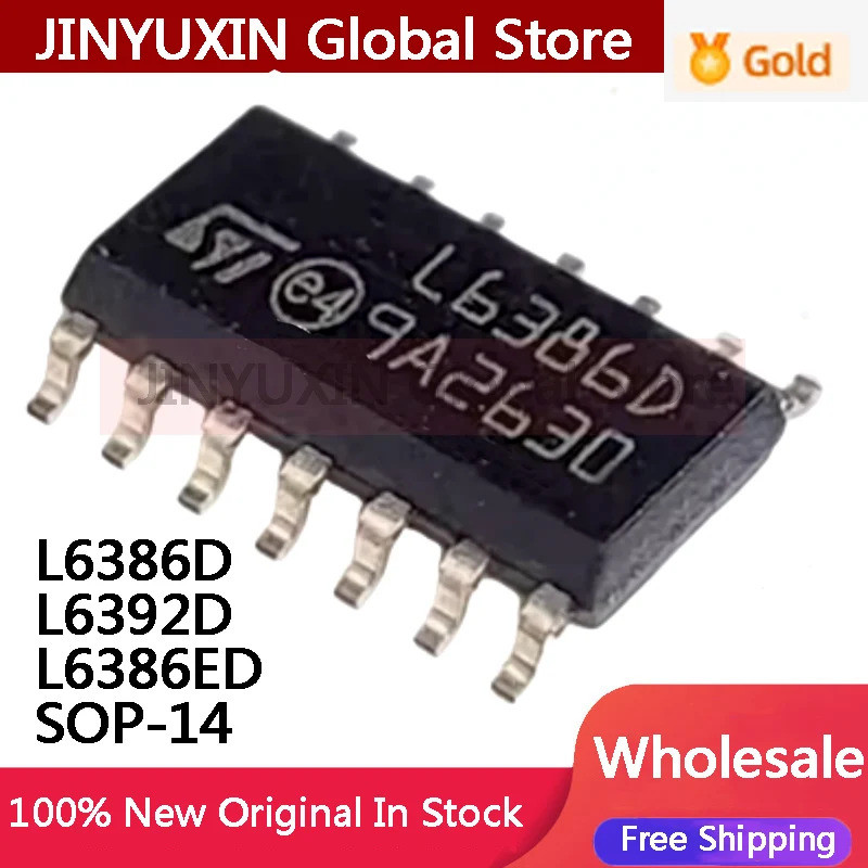 5 Chiếc L6386D L6386ED L6598D SOP-14 Điện Áp Cao Và Bên Thấp Driver Chip IC Còn Hàng Bán Buôn