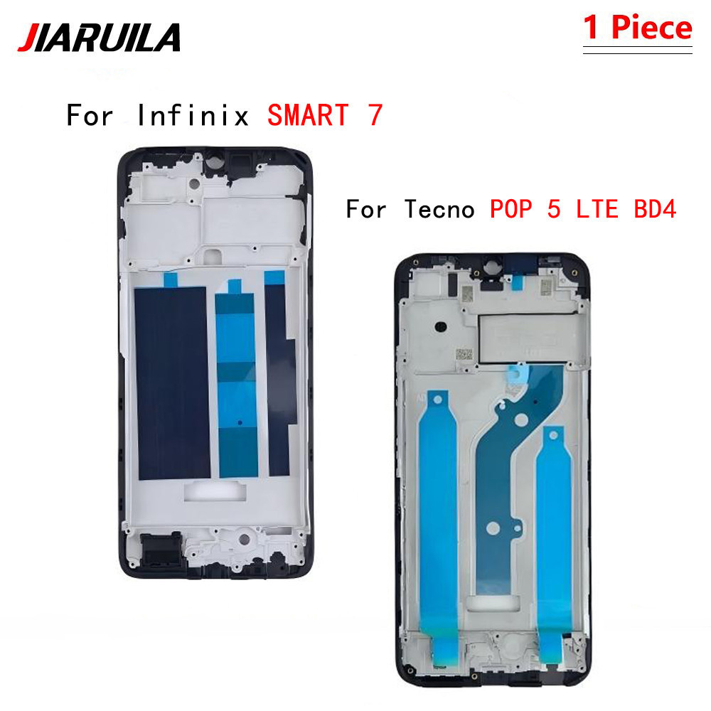 Dành Cho Infinix smart 7 / Tecno POP 5 LTE BD4 Phía Trước Khung LCD Nhà Ở Viền Tấm Thay Thế Một Phần