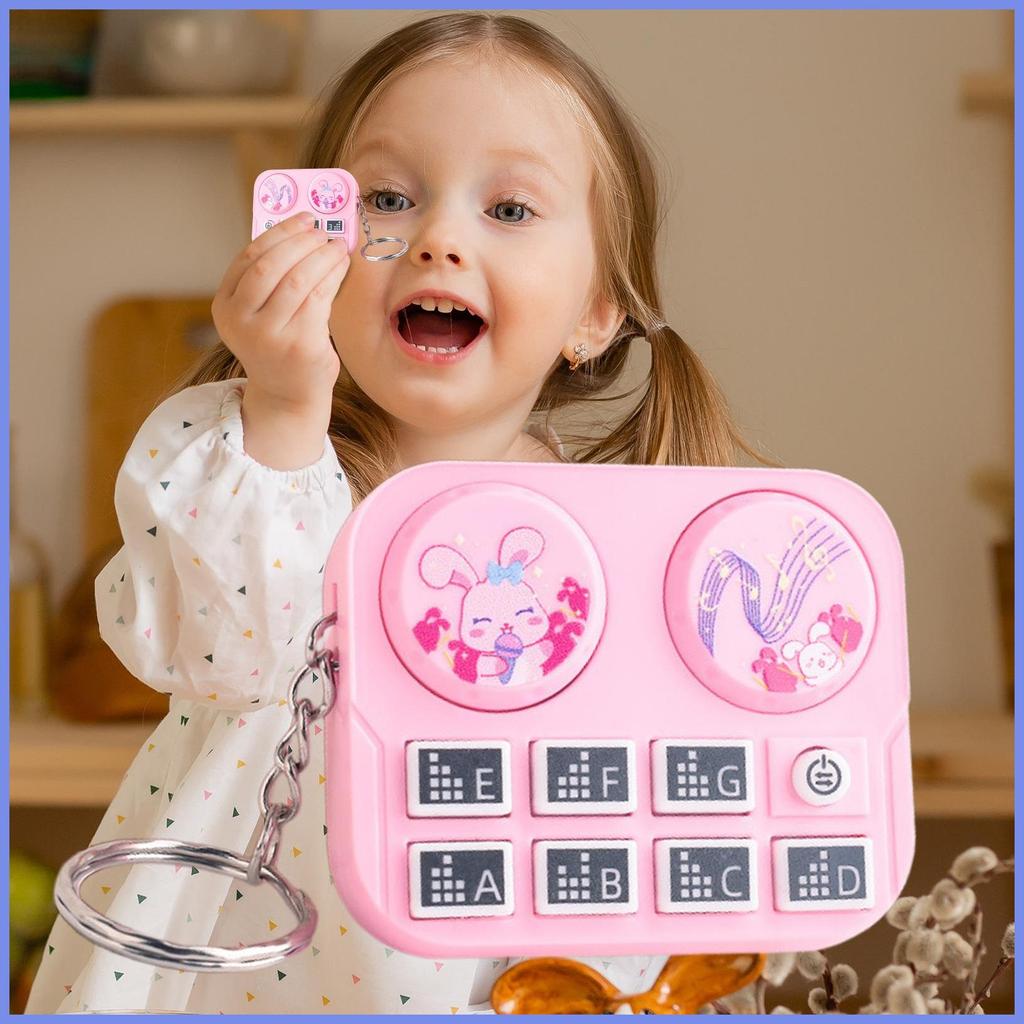 Mini DJ Ban Móc Khóa DJ Nhạc Cụ Máy Nghe Nhạc Mặt Dây Chuyền Máy Nghe Nhạc Móc Khóa Cho Ba Lô Túi Xá