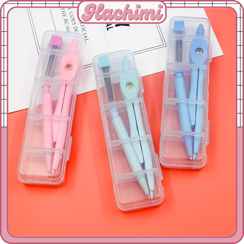 Compa Chất Lượng Cao Vẽ Kỹ Thuật, Bộ Compa Kèm Ngòi Chì Thiết Kế Nhiều Màu CP1