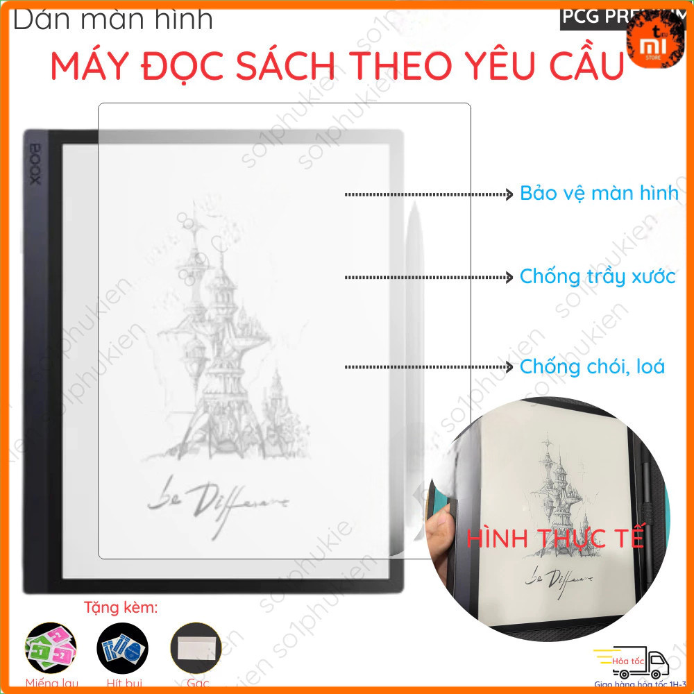 Dán màn hình dành cho máy đọc sách Onyx Boox Savi Tab mini C Ultra Pro Note Air 2 Plus 4c, Go 6 7 8 