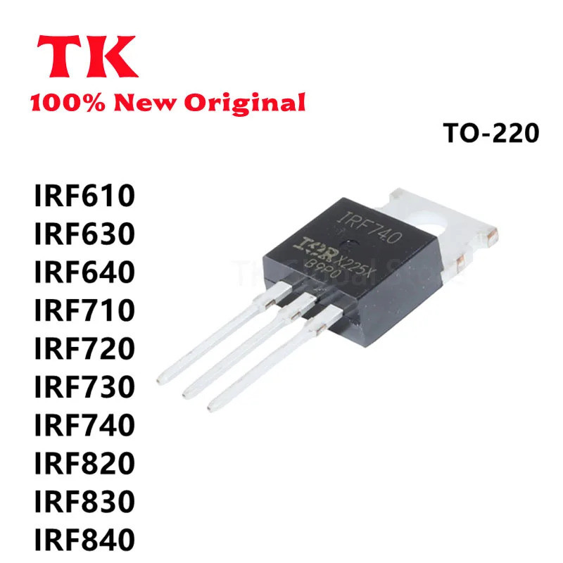 5 Chiếc IRF610 IRF630 IRF640 IRF710 IRF720 IRF730 IRF740 IRF820 IRF830 IRF840 PBF TO-220 Hiệu Ứng Tr