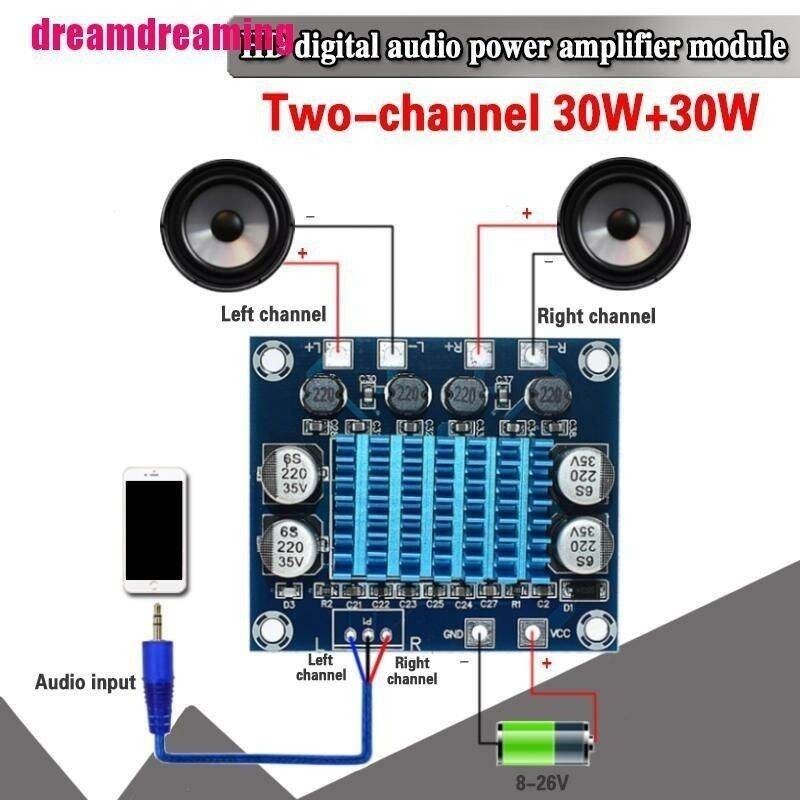 024 mạch loa khuếch đại âm thanh xh-a232 (30w 30w X 2 loa)