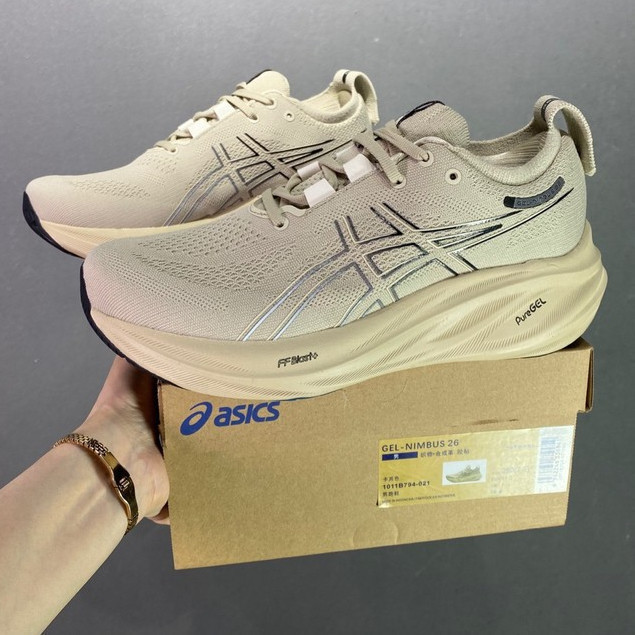 Asics Gel-Nimbus 26 Giày Chạy Bộ Nam Nữ Gel-Nimbus 25 Giày Thể Thao Đệm Nhẹ