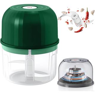 Máy băm Garlitc điện, Máy băm rau cầm tay Mini nâng cấp 2025, Máy xay tỏi 260ML Máy xay hành tây nghiền cho thịt Salad, Máy chế biến thực phẩm không dây cho gừng, ớt, trái cây