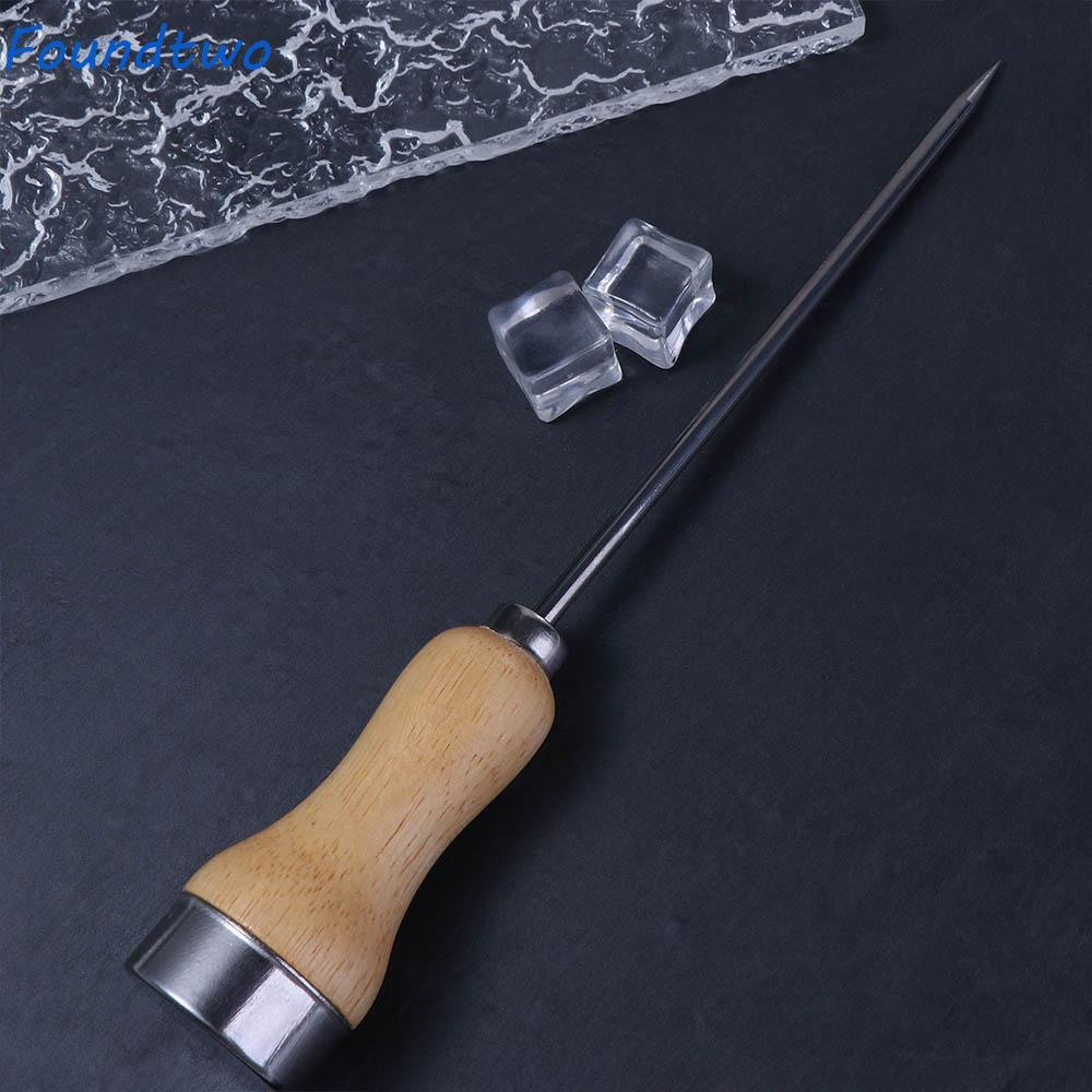 foundtwo FOUNDTWO Bar Tools Breaking Ice Tay cầm bằng gỗ An toàn Punch