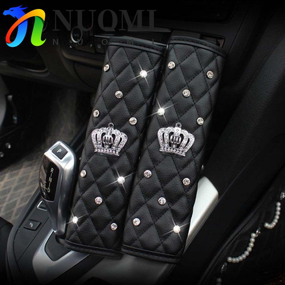  NUOMI Núm phanh tay NUOMI Shine Fashion Crown Leather Gear Shift Knob Cover