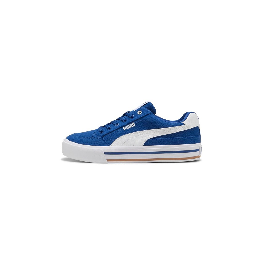 Giày thể thao sneaker chính hãng Puma Court Classic Vulcanised Formstrip Unisex Blue White - Xanh tr