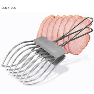 Máy cắt thịt bò nướng DESPITEGO, Tông cắt bánh mì thịt đa chức năng di động, Hướng dẫn cắt hoạt động thủ công Giá đỡ thực phẩm bằng thép không gỉ Chuẩn bị nấu ăn cầm tay