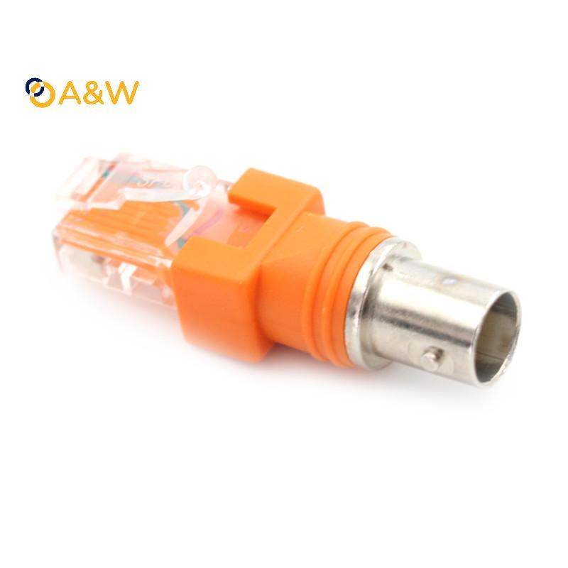 Bộ chuyển đổi khớp nối thùng đồng trục A & W BNC Female sang RJ45 Male RJ45 sang RF Connector
