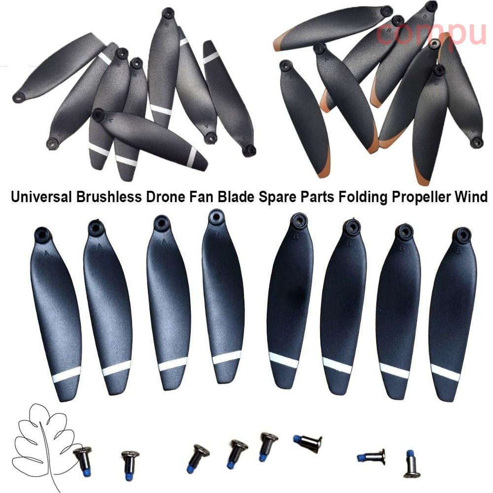 Phụ tùng thay thế lưỡi COMPU, Quạt không người lái không chổi than màu đen đa năng, Gió cánh quạt gấ