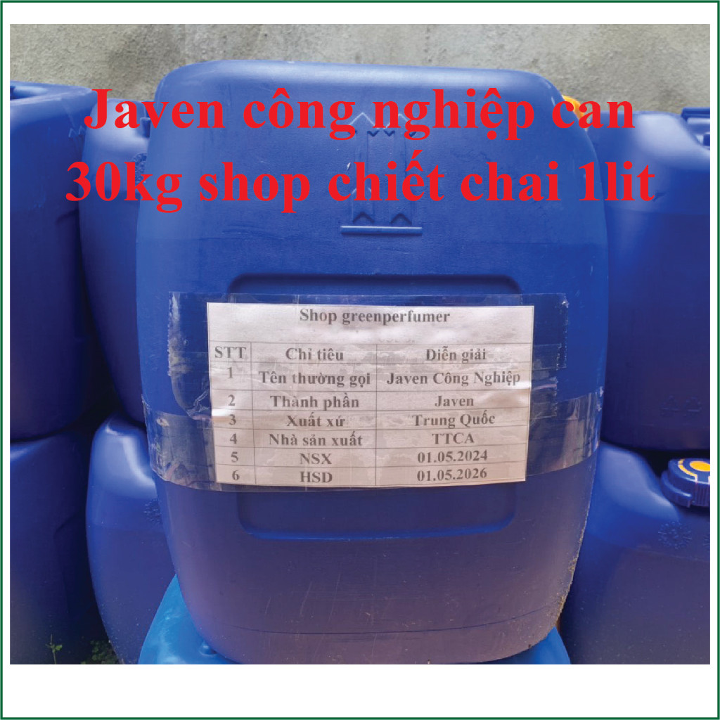 Tẩy trắng công nghiệp javel 10% ( Bệnh viện ,Giặt là ,khách sạn ,spa...) ĐD