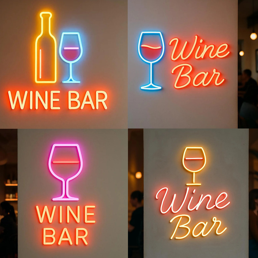 Rượu Thanh Dấu hiệu neon, Lounge Bar Neon Sign, Wine Lounge Lounge Zone Led Sign, Ý tưởng quà tặng S