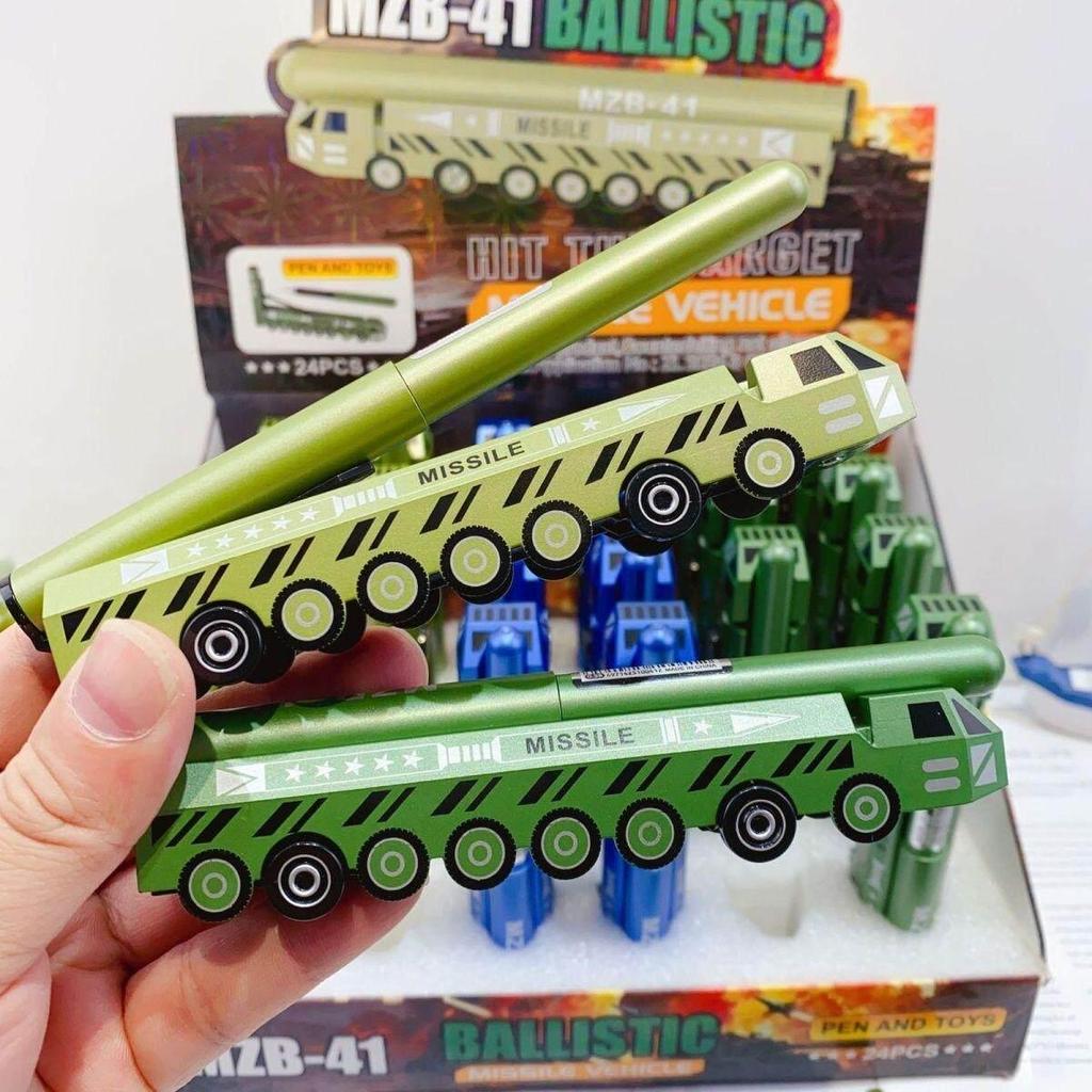 Sáng tạo tên lửa văn phòng phẩm Bút trung bình máy bay chiến đấu biến dạng Đen có thể gập lại Bút si
