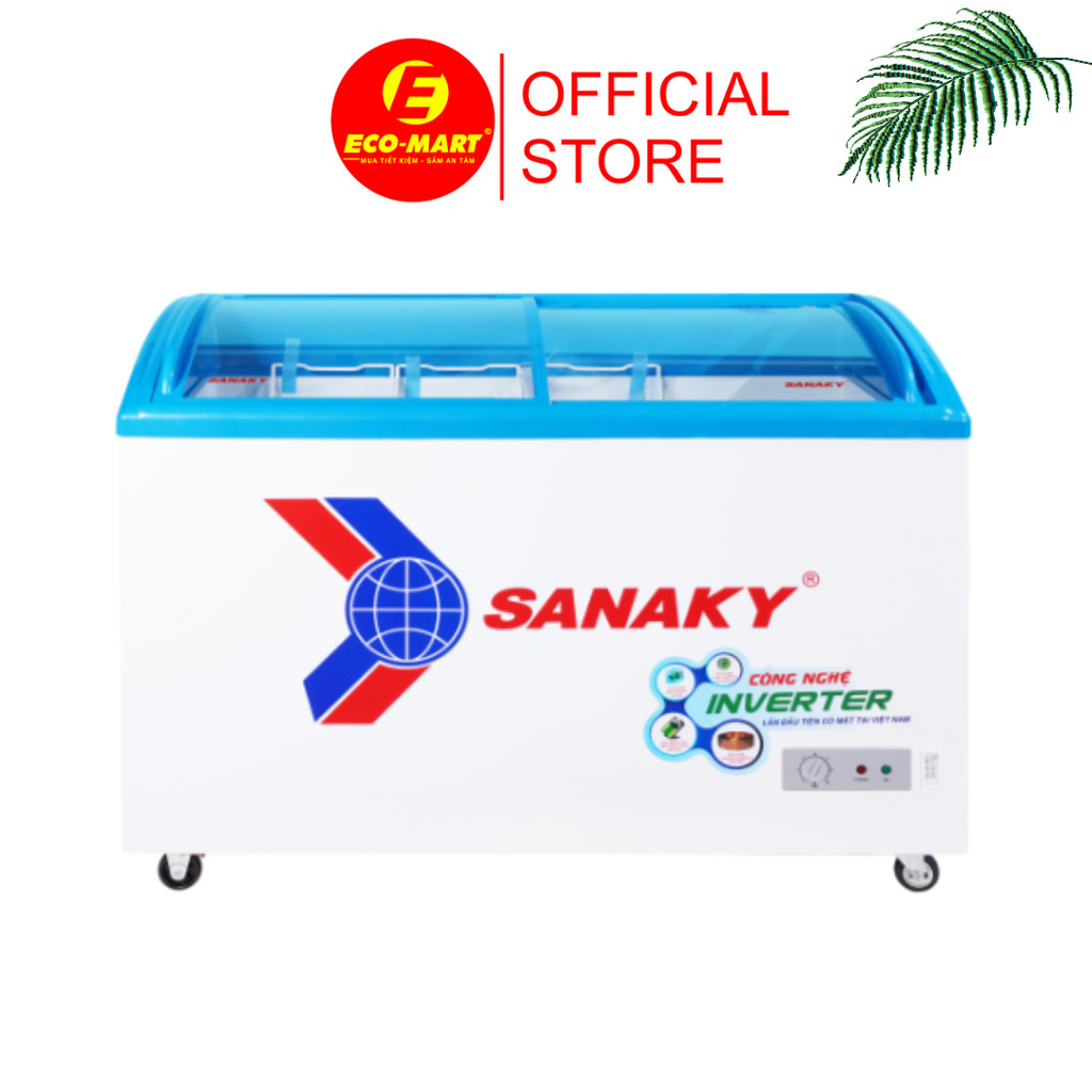 Tủ đông Sanaky VH-4899K3 324 lít mặt kính 1 chế độ inverter có giao lắp