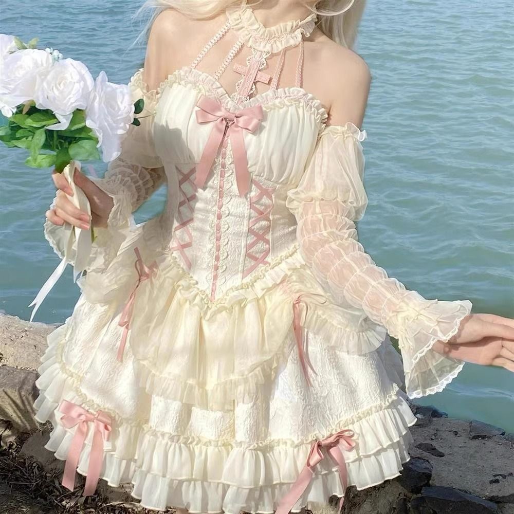Váy lolita lolita Dây Đầm Sling Dress JSK Suit