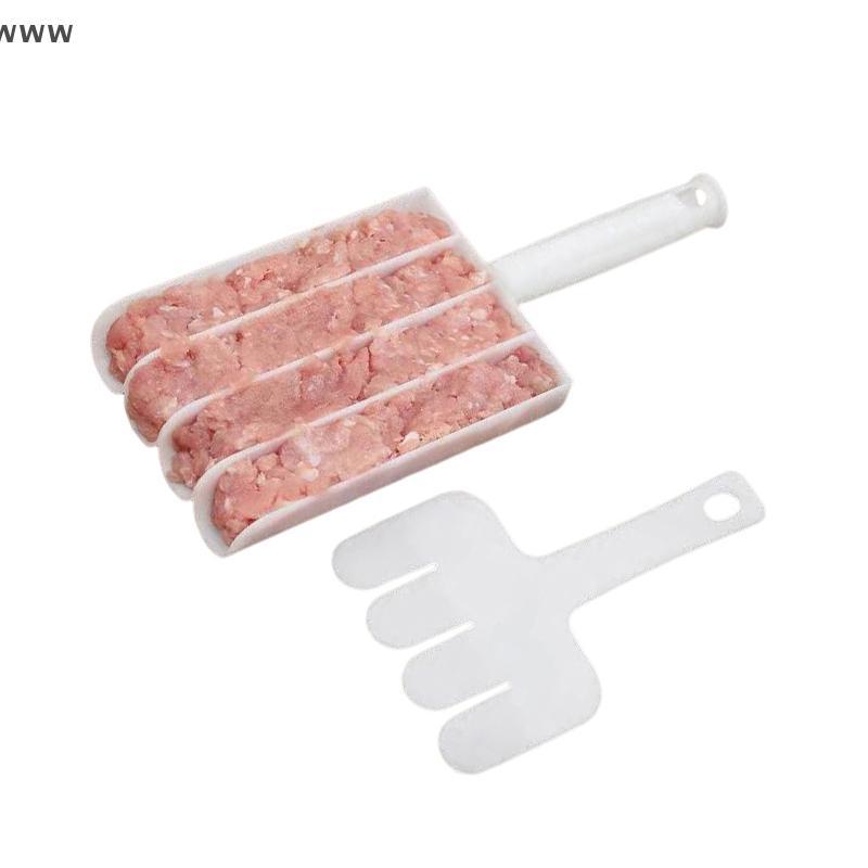 Ooo Creative Kitchen Triple Meatball Maker, Meat Ball Scoop với máy làm bóng Spade, Máy làm thịt viê
